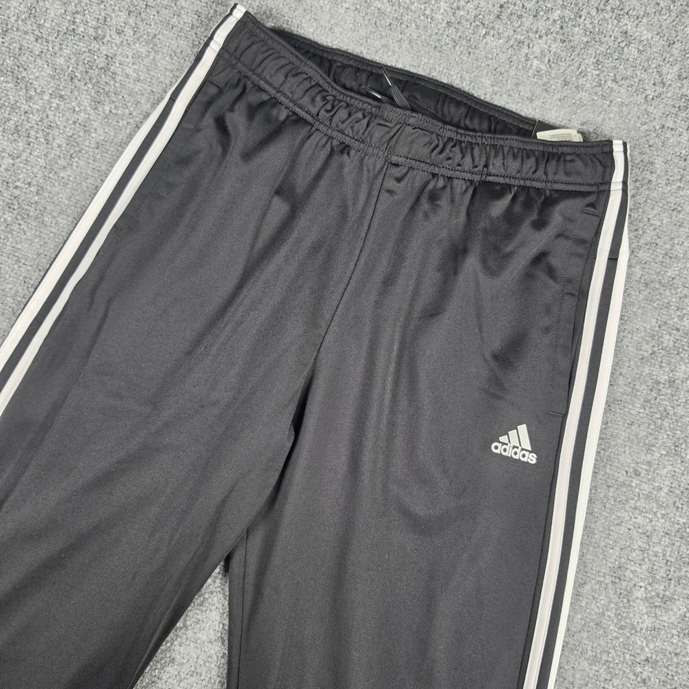 Adidas Jogger Pants Mens Medium Black White 3-Stripes Tricot H46105 NWT